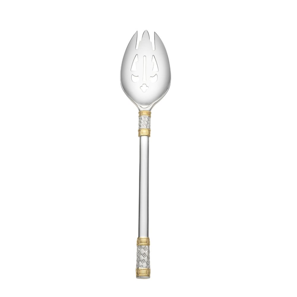 Aegean Weave Sterling Silver Flatware Collection (with Gold Accents)