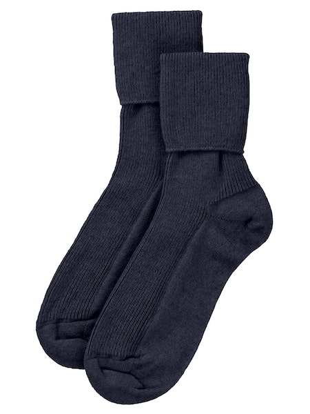 Johnstons Cashmere Ribbed Ankle Sock