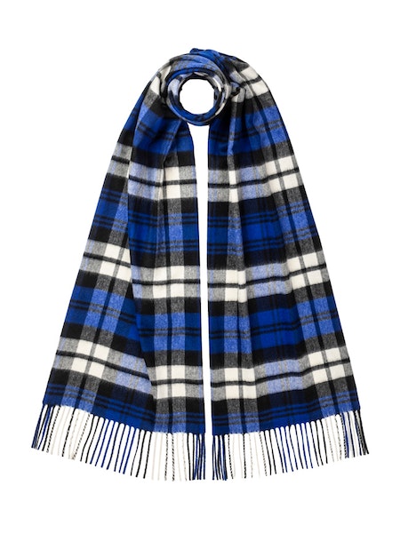 Johnstons Classic Cashmere Wide Tartan Scarf