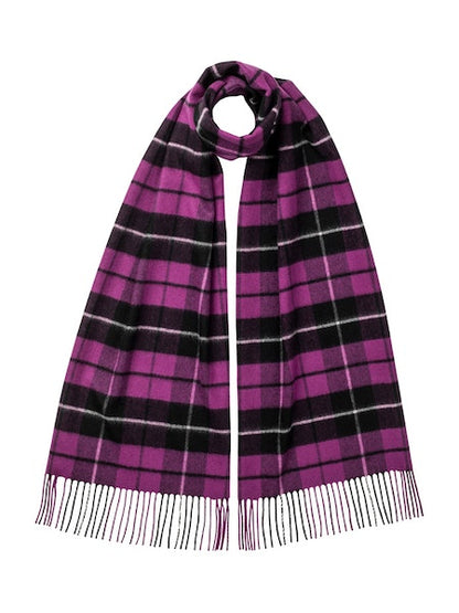 Johnstons Classic Cashmere Wide Tartan Scarf