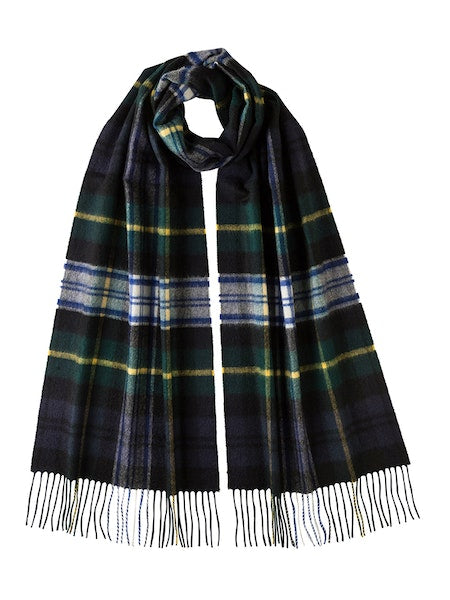 Johnstons Classic Cashmere Wide Tartan Scarf