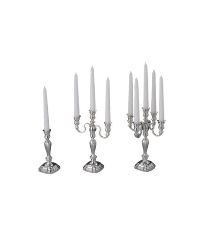 Alt-Augsburg Candle Holder Collection (L to R: One, Three, and Five Light)