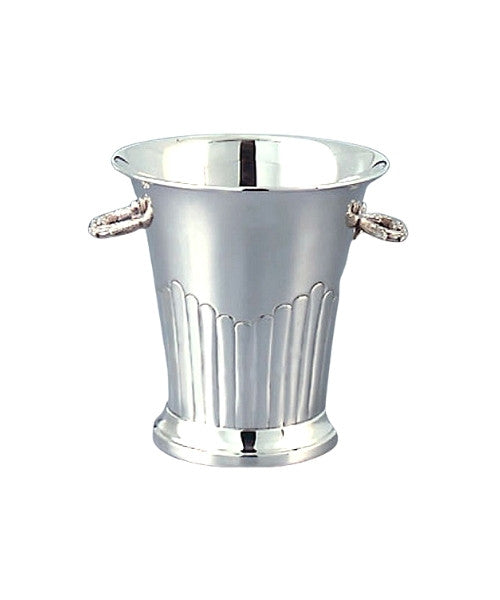 Deco Ice Bucket in Silverplate