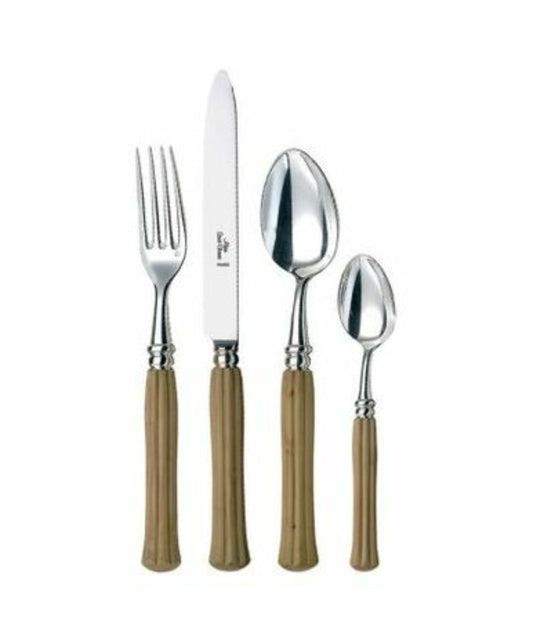 Alain Saint-Joanis Majestic Silverplate Flatware Collection with Boxwood Handles