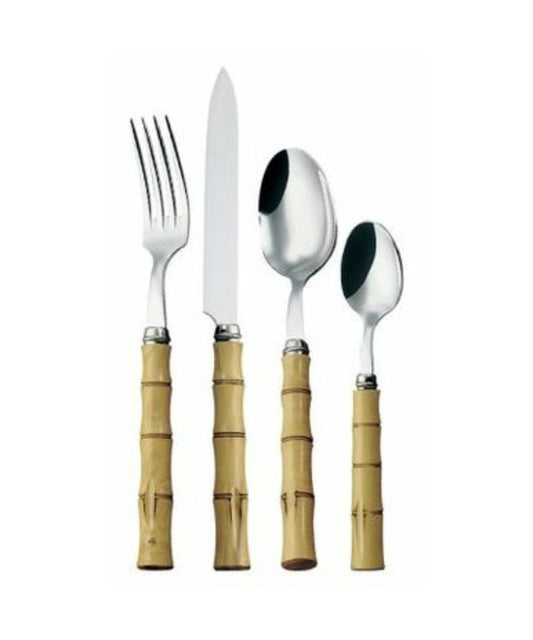 Alain Saint-Joanis Mito Stainless Steel Flatware Collection with Boxwood Handles