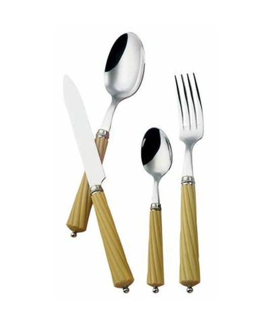 Alain Saint-Joanis Orégon Stainless Steel Flatware Collection with Boxwood Handles
