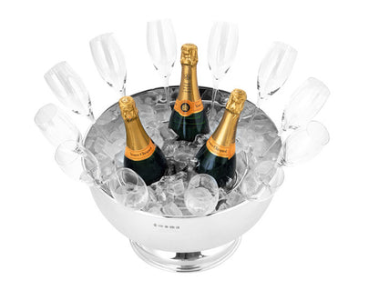 Sterling Silver Champagne Bowl and Stand (Set)