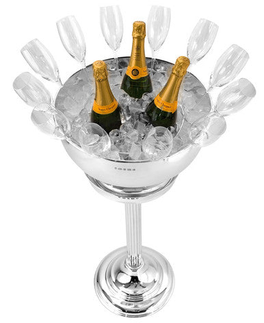 Sterling Silver Champagne Bowl and Stand (Set)