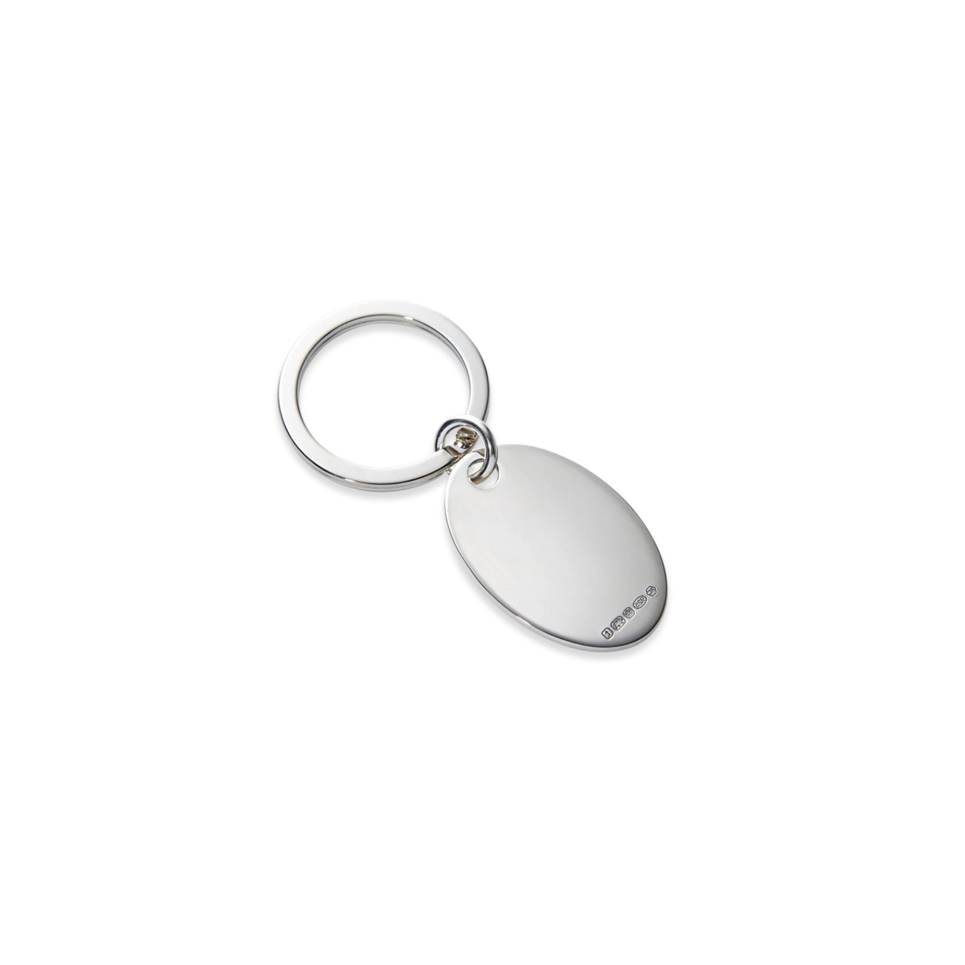 Carrs Silver Oval Sterling Silver Key Fob