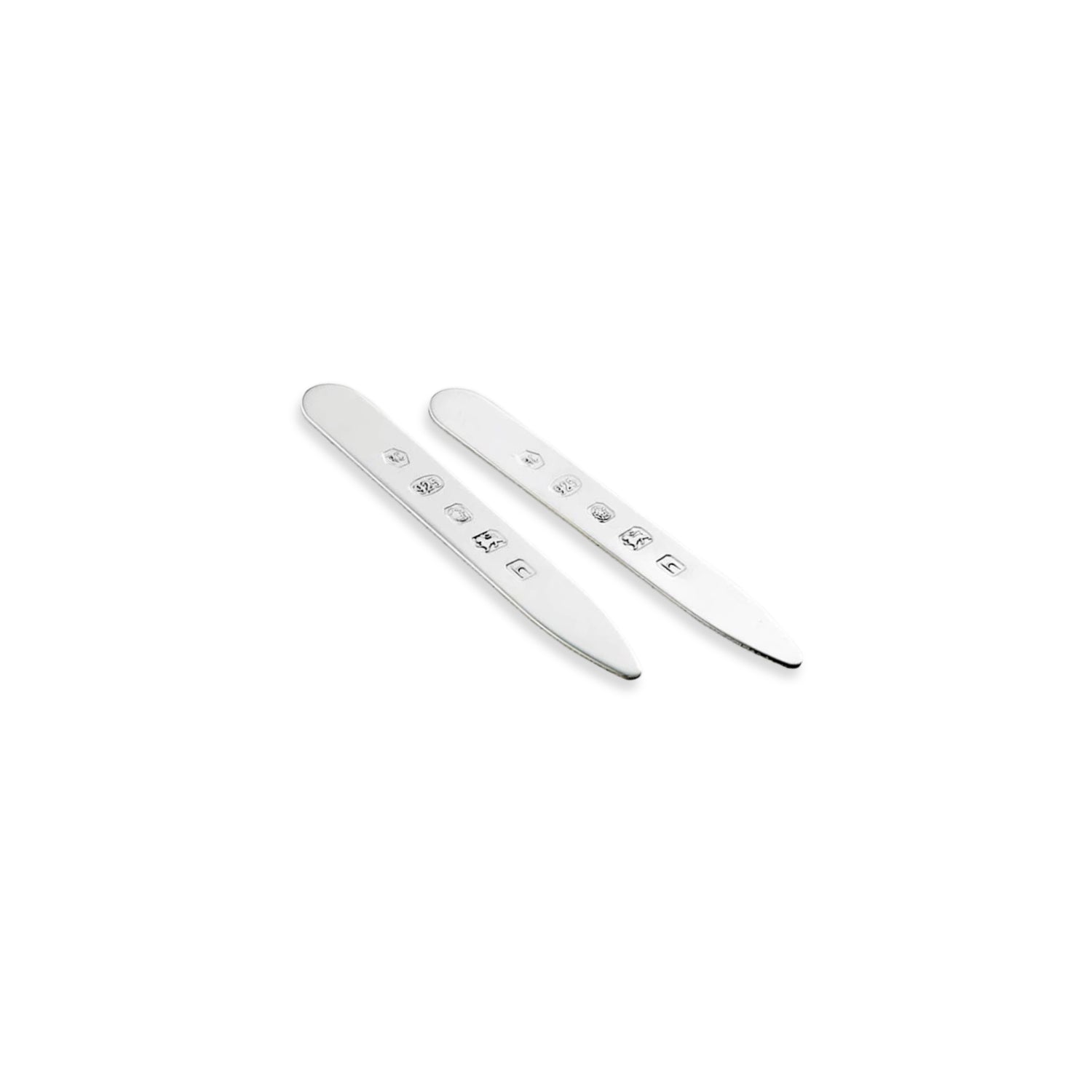 Sterling Silver Hallmarked Collar Stiffeners