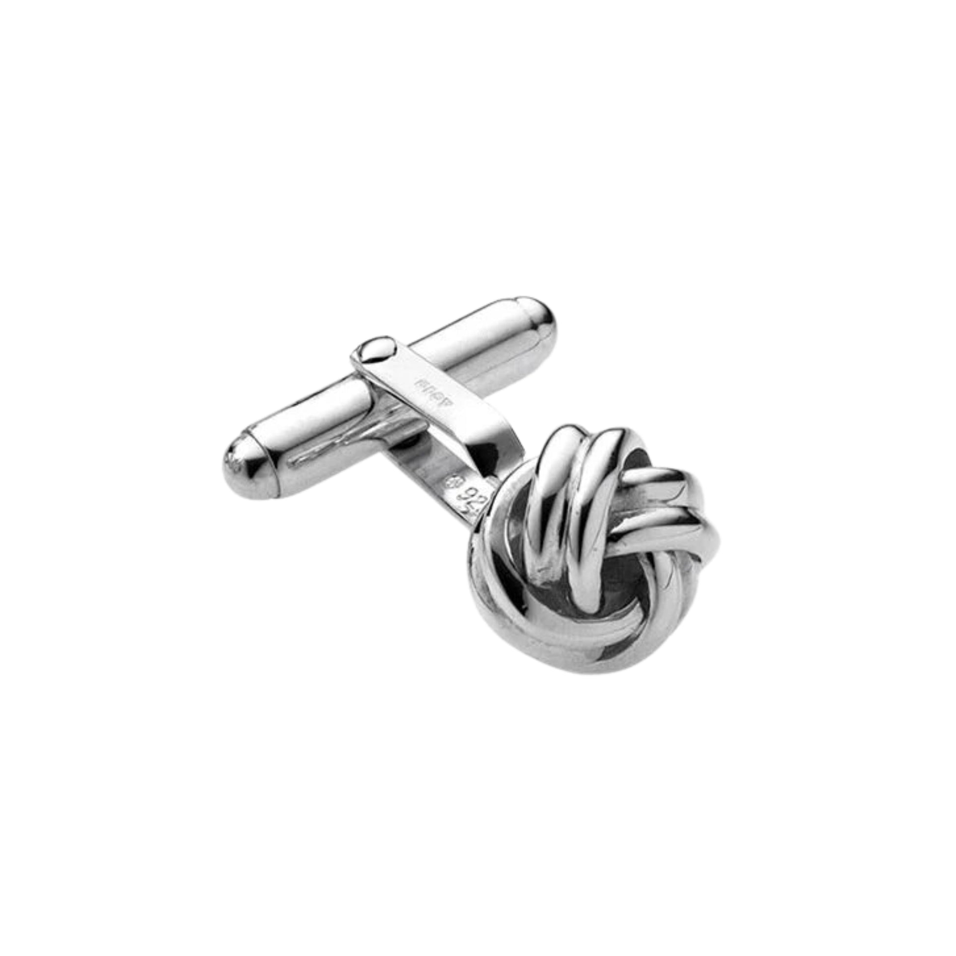 Carrs Silver Sterling Silver Knot Style Cufflinks