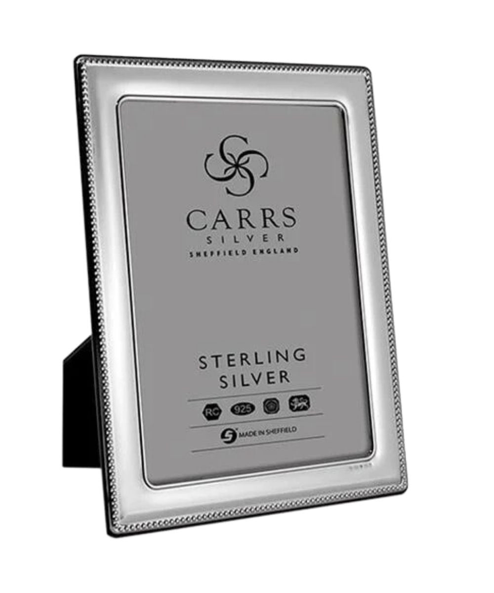 Carrs Silver Classic Beaded Edge Sterling Silver Frame