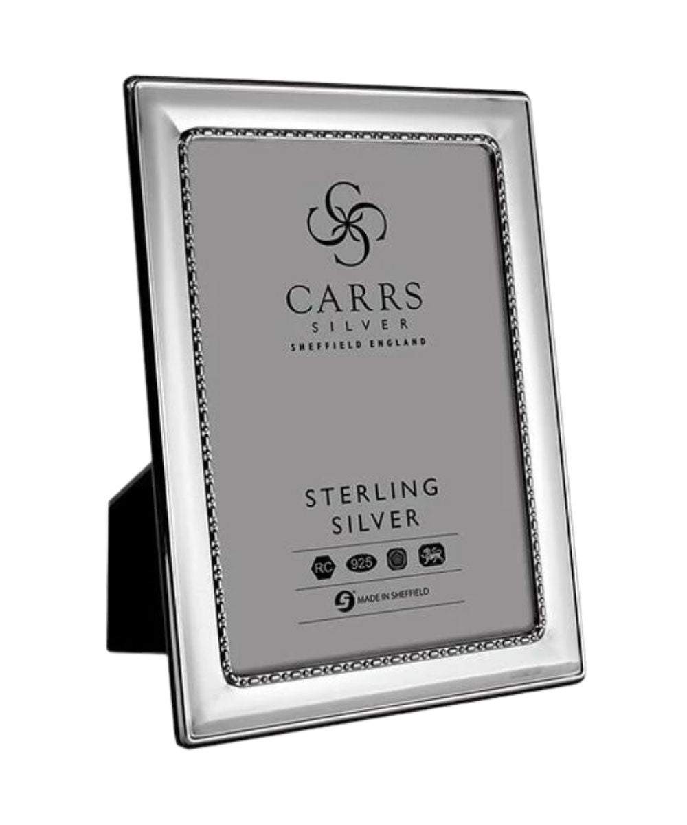 Carrs Silver Classic Egg & Bead Sterling Silver Frame