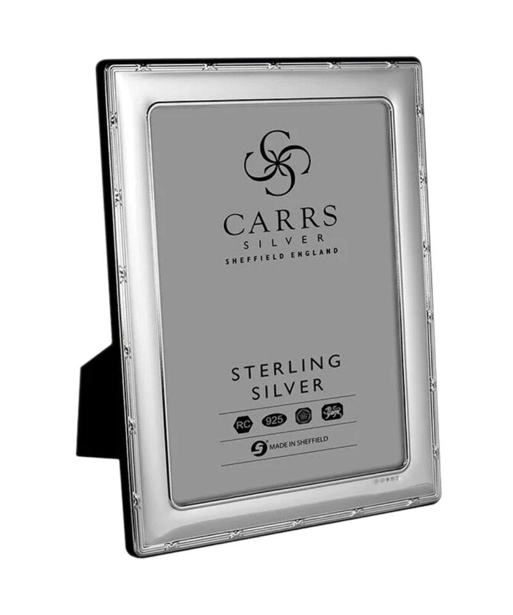 Carrs Silver Classic Reed & Ribbon Sterling Silver Frame | The Lanam Shop