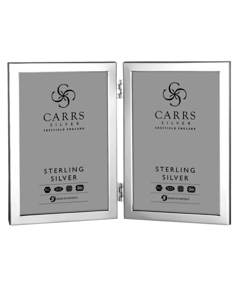 sterling silver reed and ribbon rectangular picture... Carrs Silver Double Window Sterling Silver Frame | The Lanam Shop
