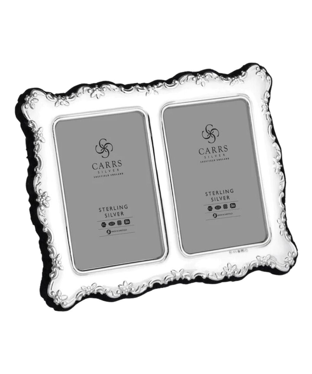 Carrs Silver Empire Edge Double Window Sterling Silver Frame