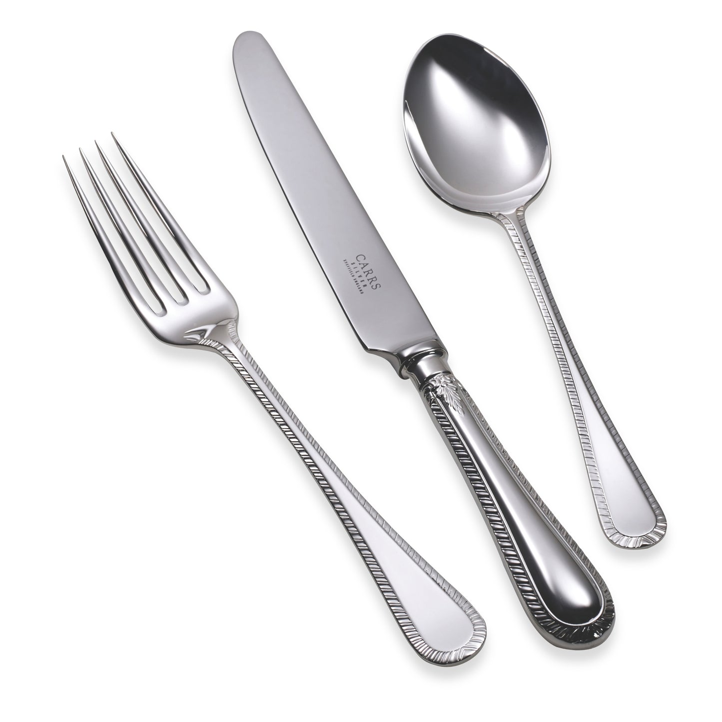 Carrs Silver Feather Edge Silverplate Cutlery Collection