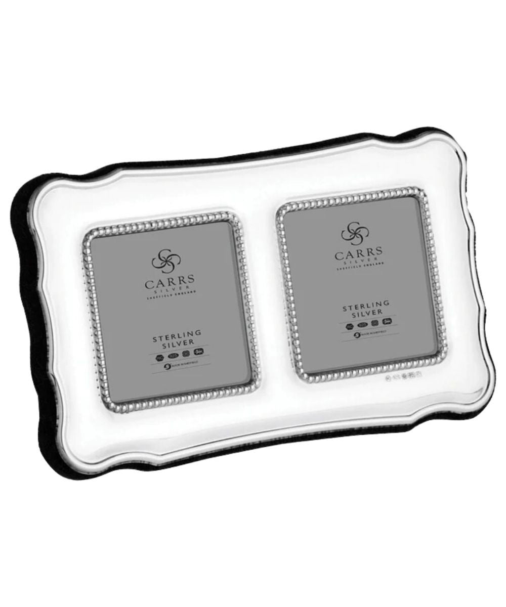 Carrs Silver Fluted Edge Double Window Sterling Silver Frame | The ...