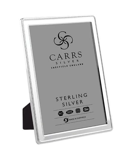 Carrs Silver Narrow Beaded Edge Sterling Silver Frame