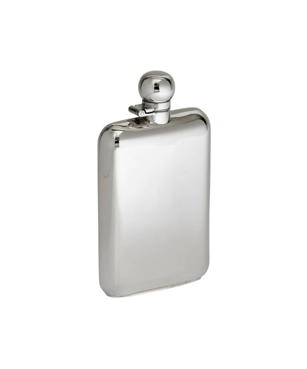 Carrs Silver of Sheffield England Sterling Silver Engravable Hip Flask