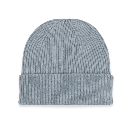 Cashmere Ribbed Hat in Haar