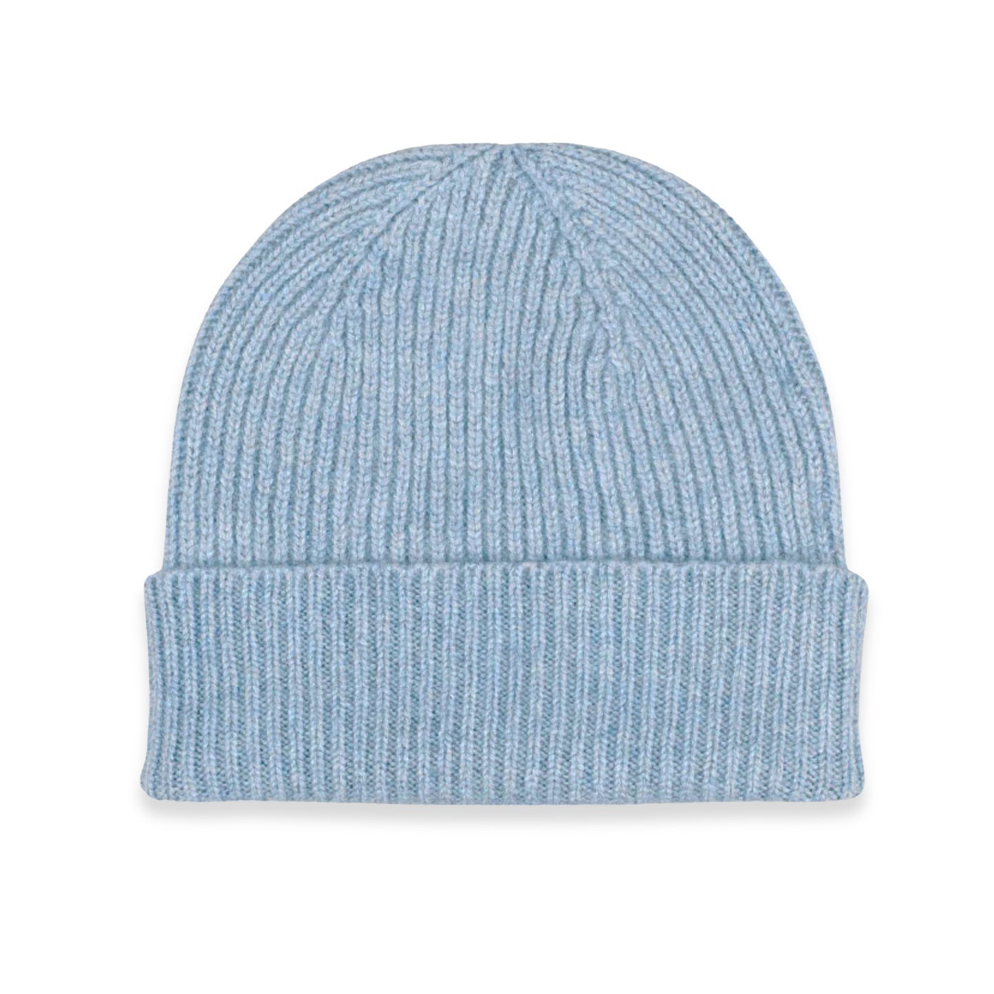 Cashmere Ribbed Hat in Hyacinth