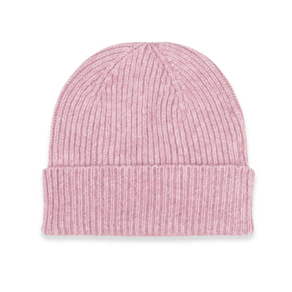 Cashmere Ribbed Hat in Marshmallow