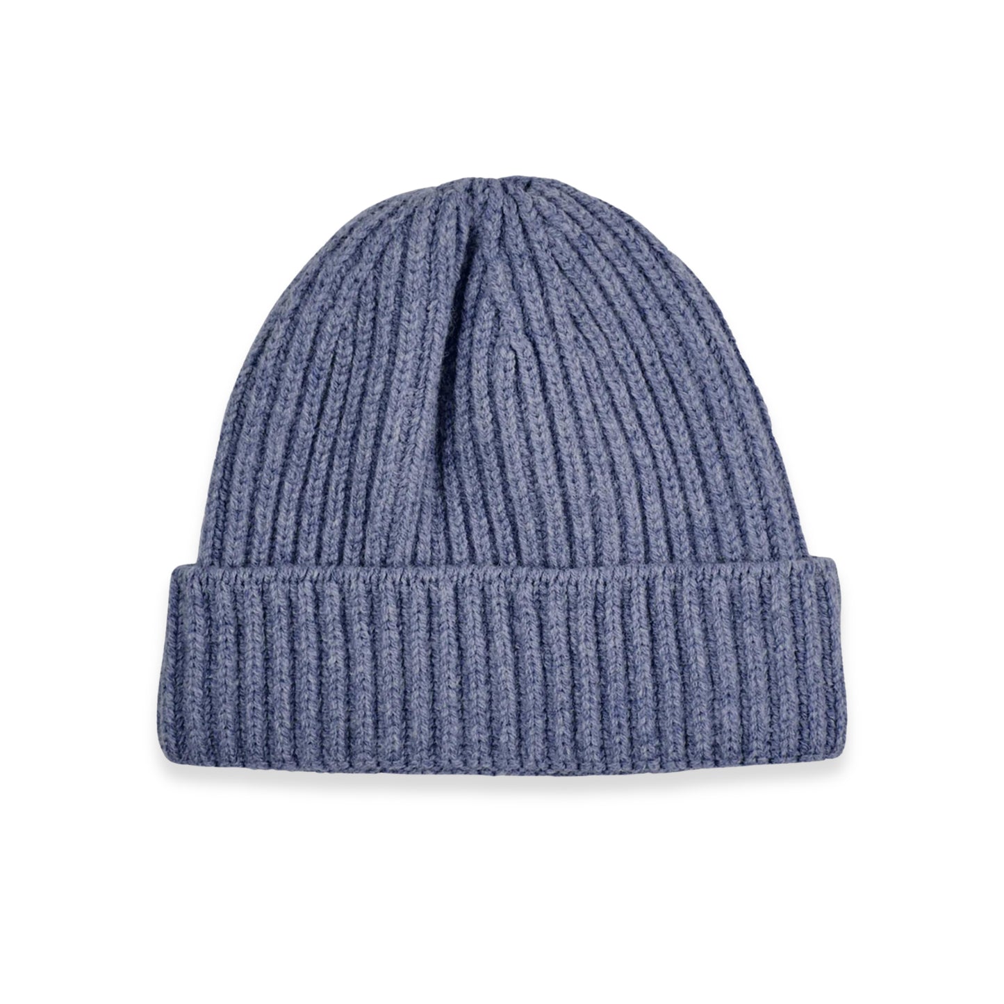 Cashmere Chunky Ribbed Hat in Lapis