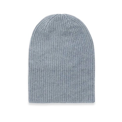 Cashmere Ribbed Hat in Haar