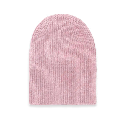 Cashmere Ribbed Hat in Marshmallow