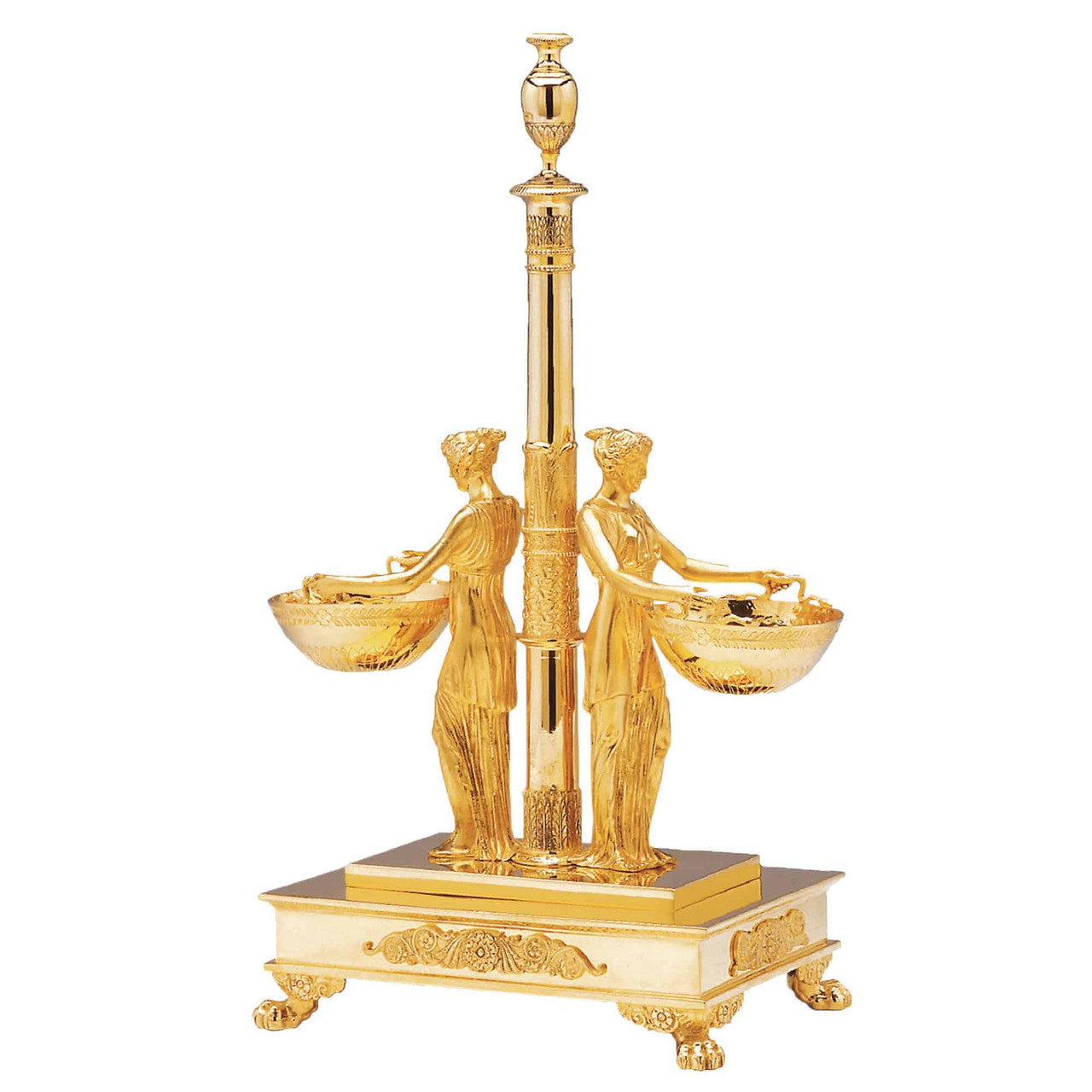 Double Salt Cellar with Women (Vermeil)