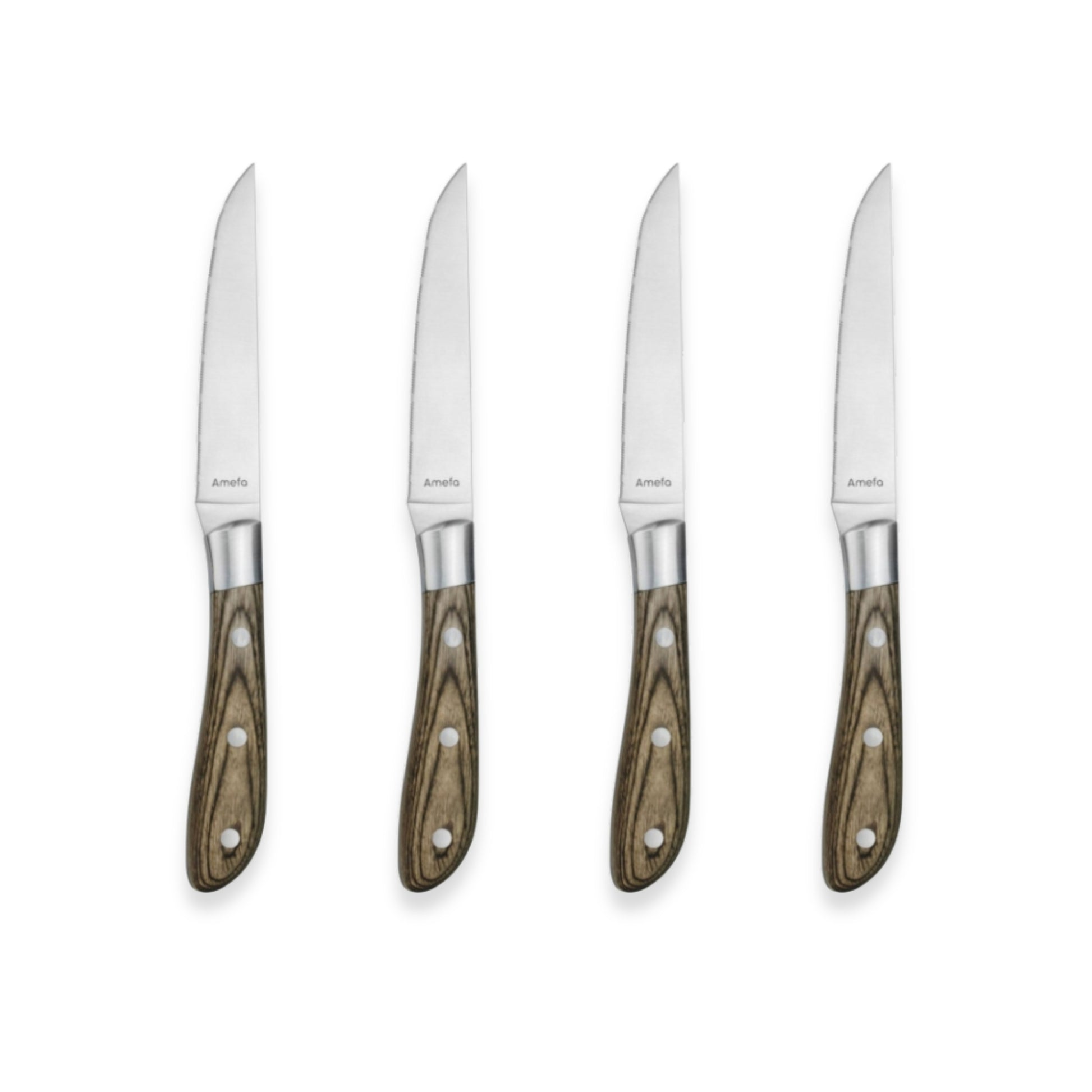 Couzon Achille Pakka Wood Steak Knives (Set of Four)