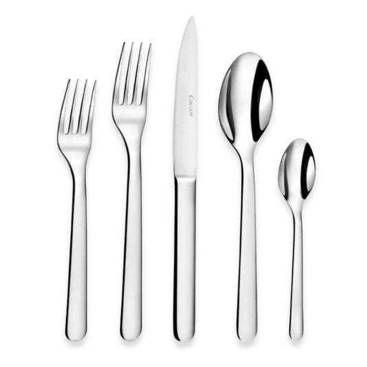 Couzon Alkaline Stainless Steel Flatware Collection | Five-Piece Place Setting
