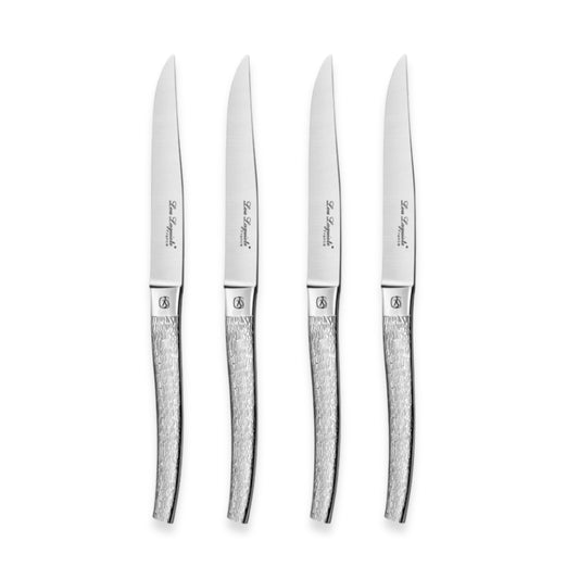 Couzon Alphonse Encore Bark Stainless Steel Steak Knives (Set of Four)