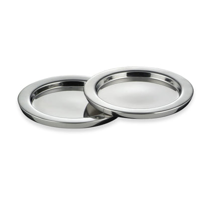 Couzon Bohème Stainless Steel Bottle Coasters (Set of Two)