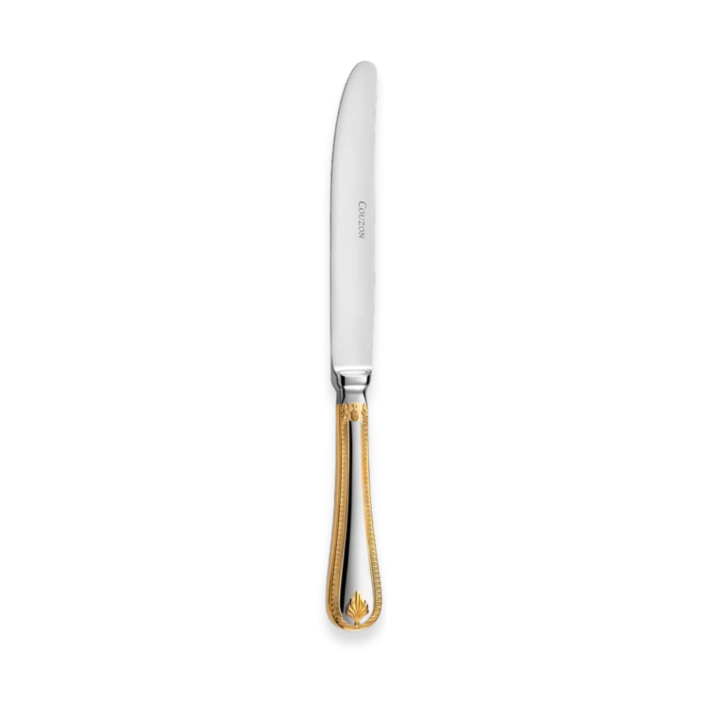 Couzon Consul Stainless Steel Flatware Collection with Gold Accents | Table Knife