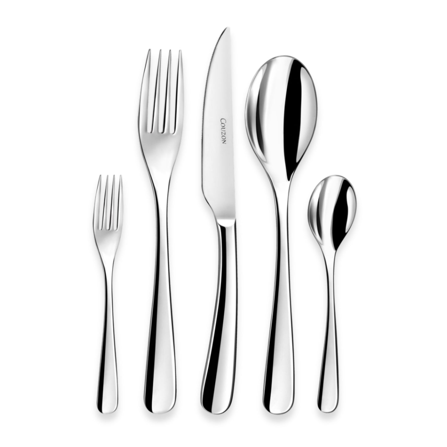 Couzon Haikou Stainless Steel Flatware Collection | Five-Piece Place Setting