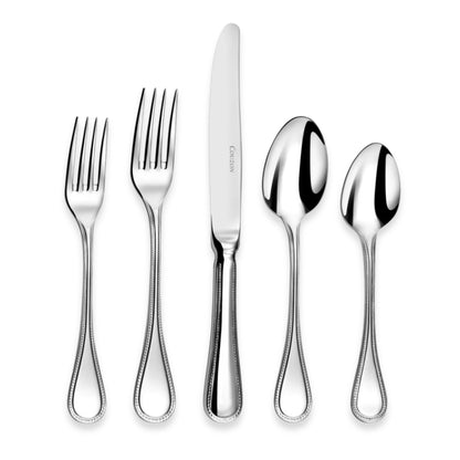 Couzon Le Perle Silverplate Flatware Collection | Five-Piece Place Setting