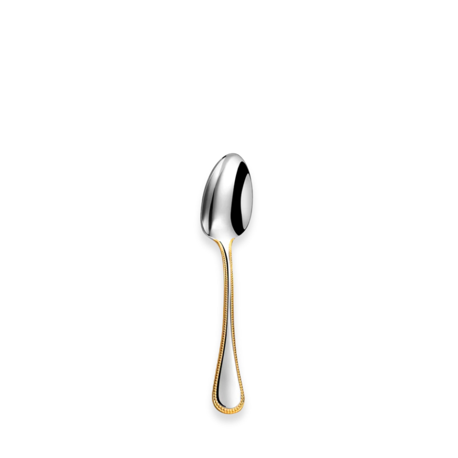 Couzon Le Perle Stainless Steel Flatware Collection with Gold Accents | Teaspoon