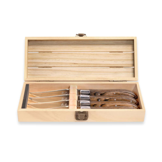 Louis Laguiole Noyer Pakka Wood Steak Knives (Set of Four)