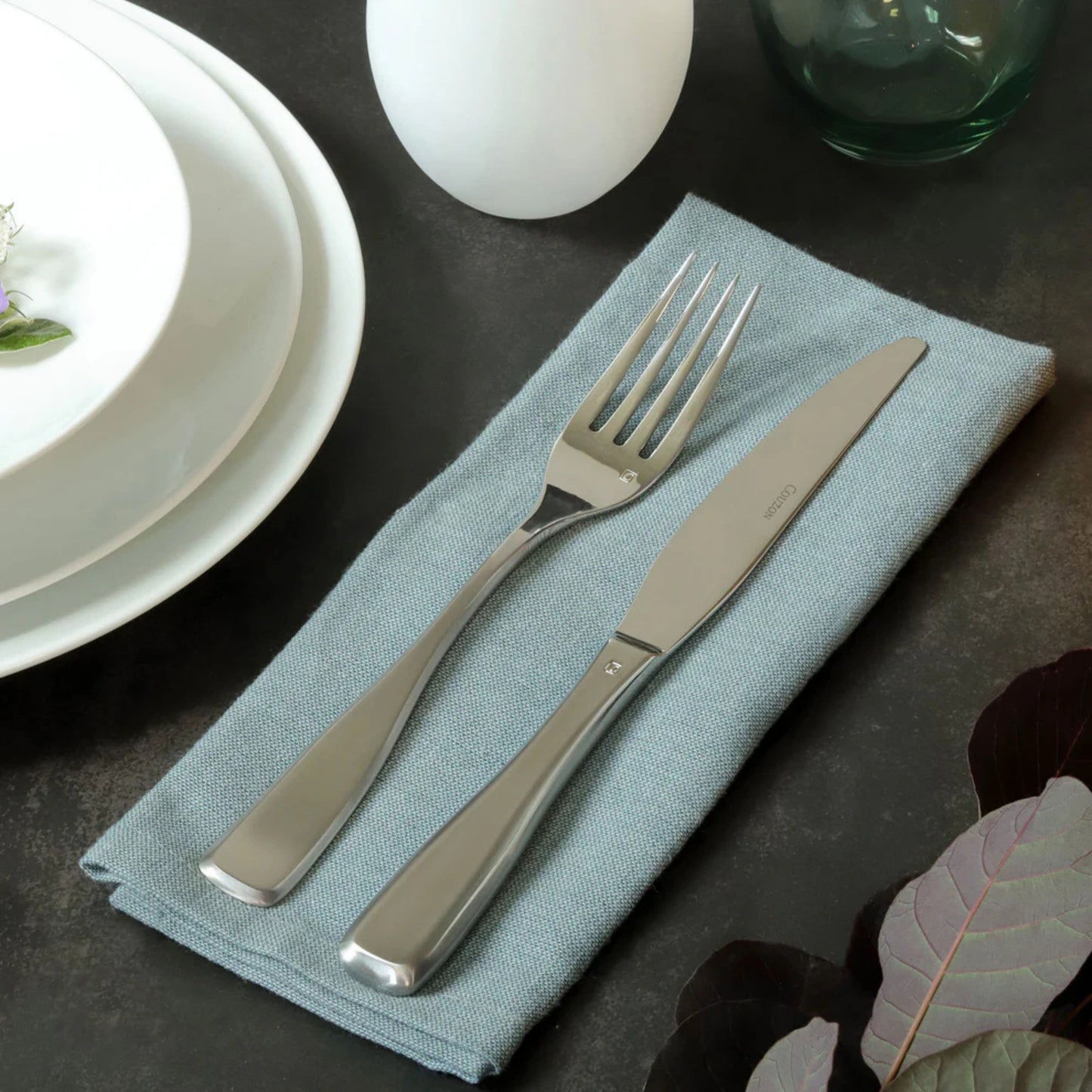 Couzon Millennium Stainless Steel Flatware Collection | Five-Piece Place Setting
