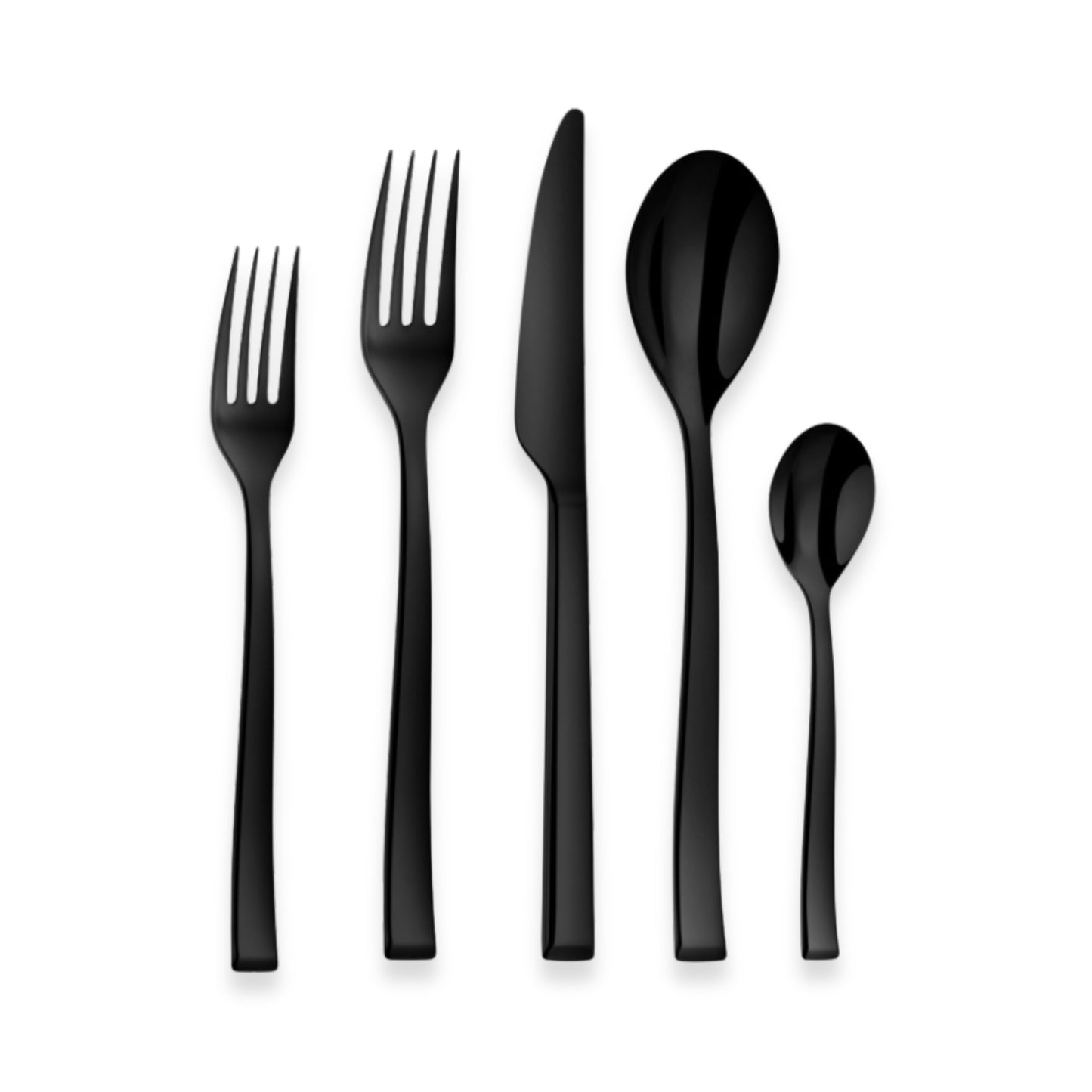 Couzon Side Black PVD Flatware Collection | Five-Piece Place Setting