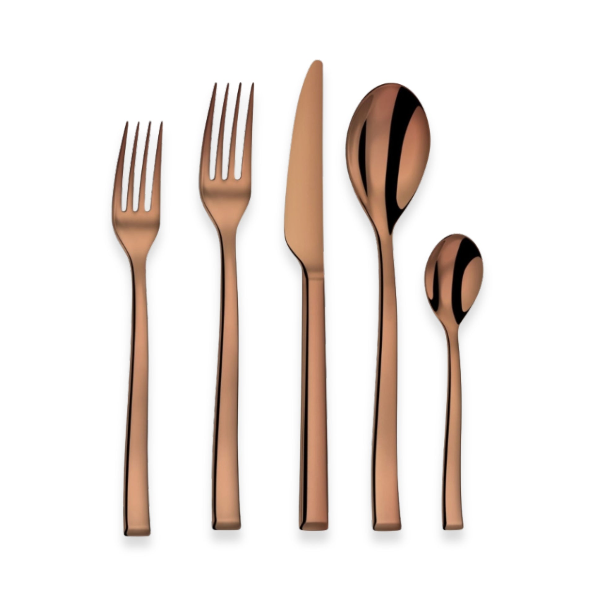 Couzon Side Copper PVD Flatware Collection | Five-Piece Place Setting