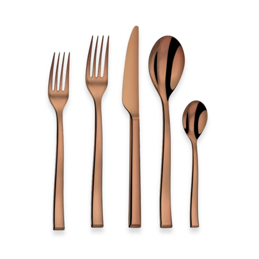 Couzon Side Copper PVD Flatware Collection | Five-Piece Place Setting