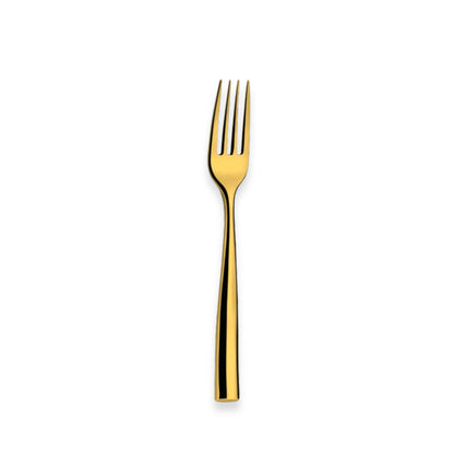 Couzon Silhouette Gold PVD Flatware Collection | Table Fork