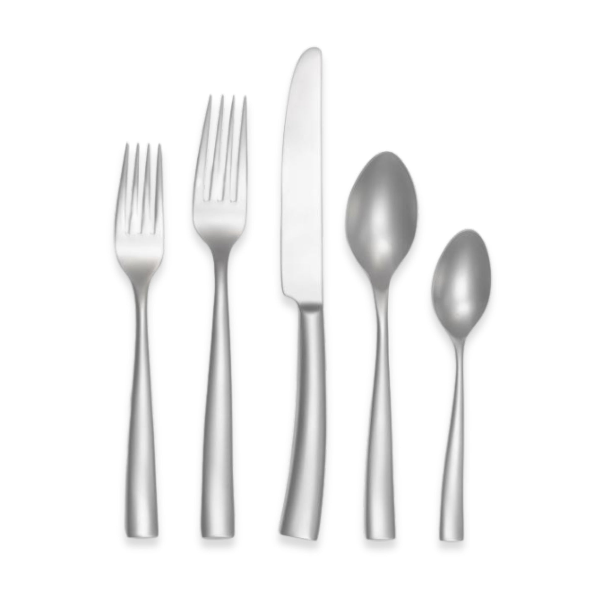 Couzon Silhouette Velvet Stainless Steel Flatware Collection | Five-Piece Place Setting