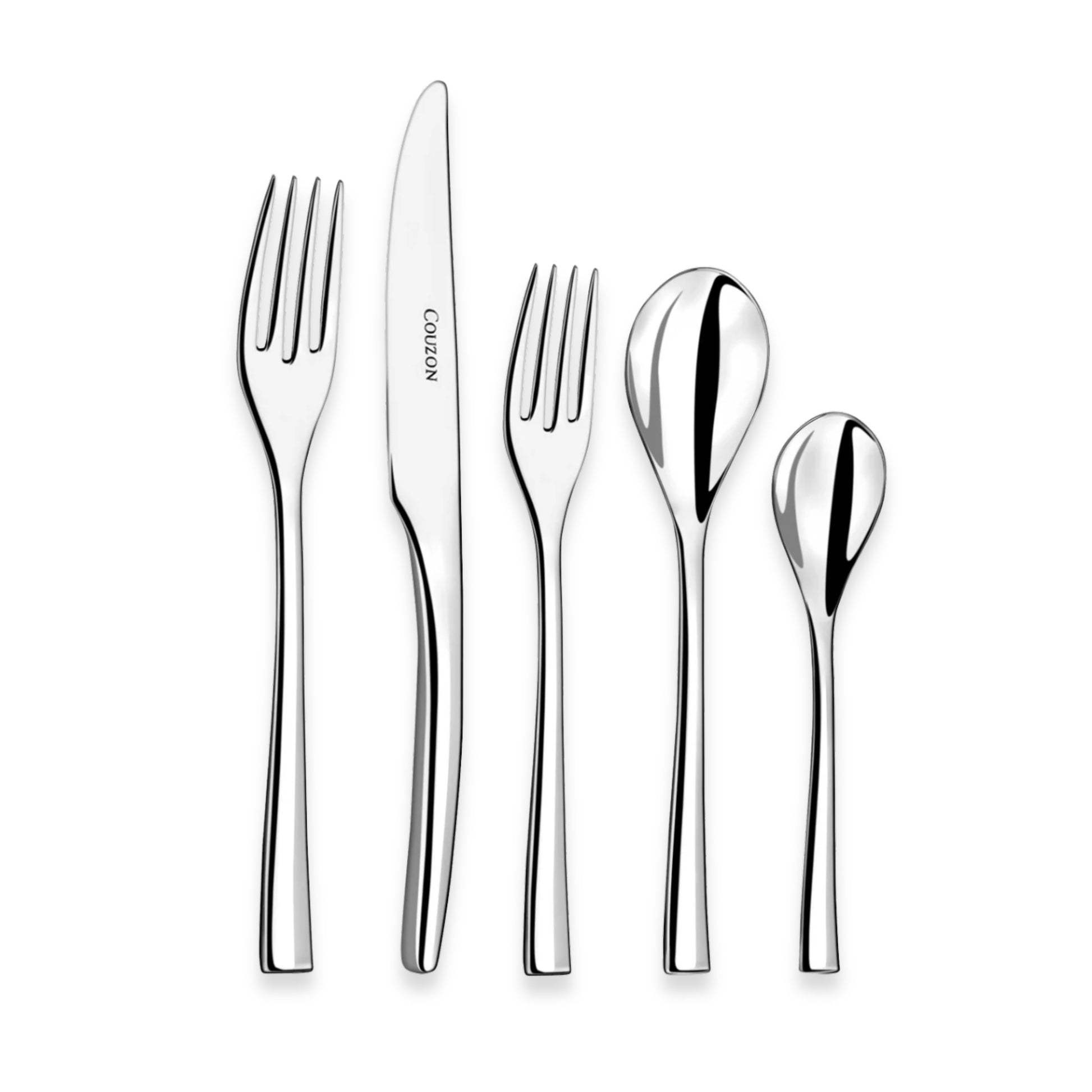 Couzon Steel Stainless Steel Flatware Collection | Five-Piece Place Setting