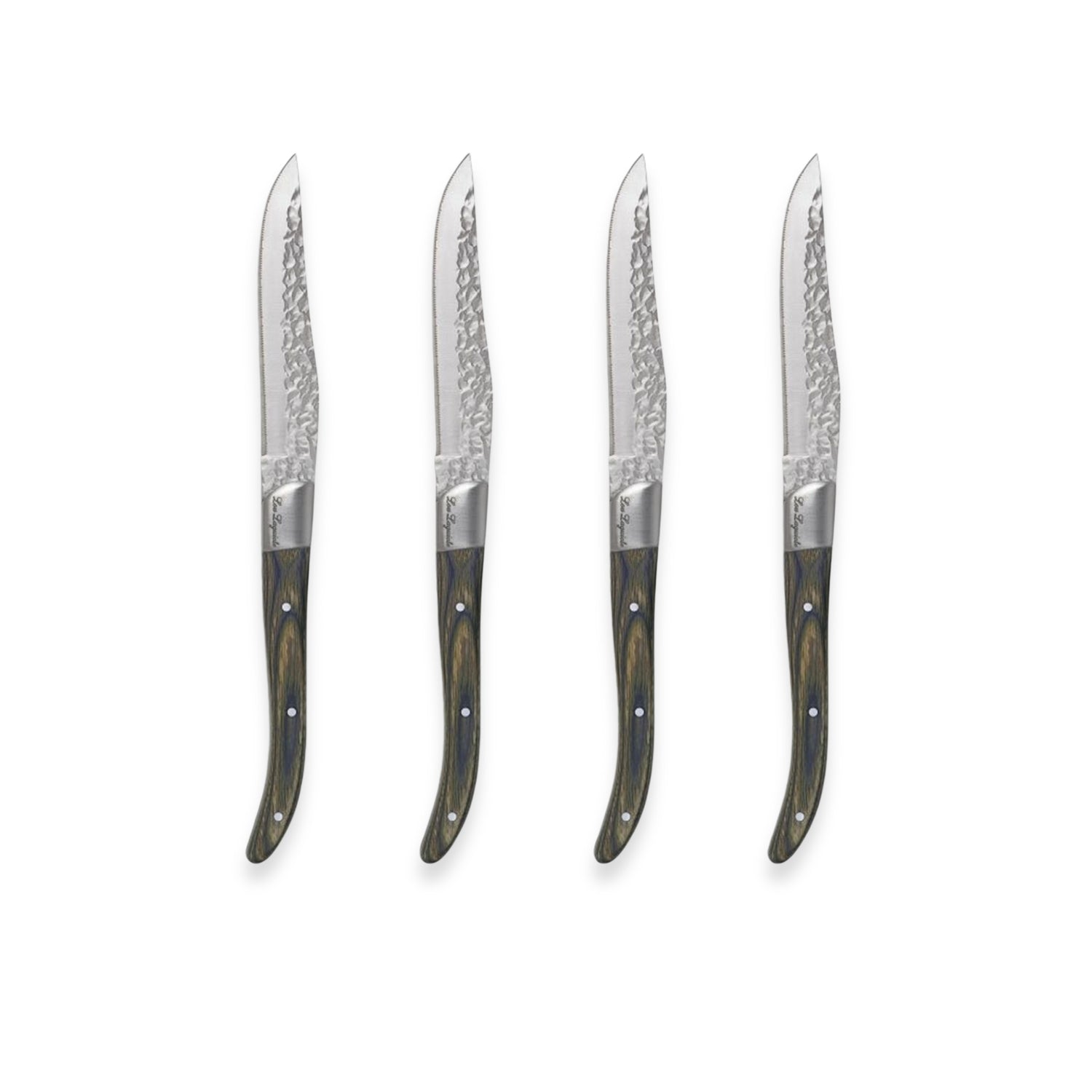 Couzon Volcano Pakka Wood Steak Knives (Set of Four)