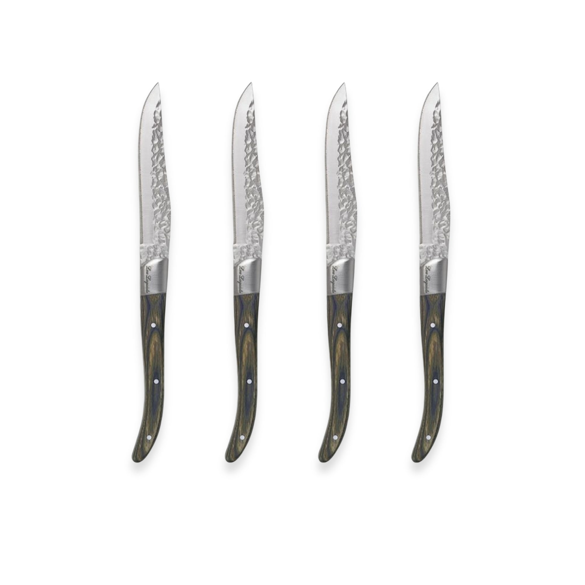 Couzon Volcano Pakka Wood Steak Knives (Set of Four)