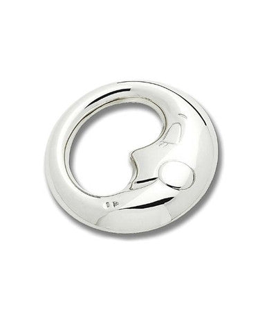 Moon Sterling Silver Rattle